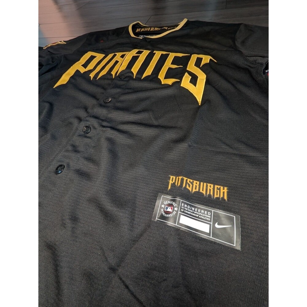 Konnor Griffin #6 Pittsburgh Pirates 2026 City Connect Baseball Jersey XL - Picture 2 of 4